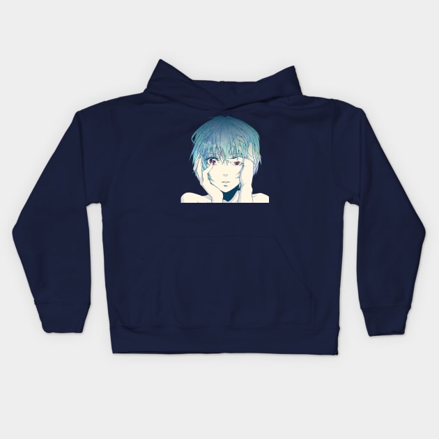 Rei Ayanami Kids Hoodie by orboffails